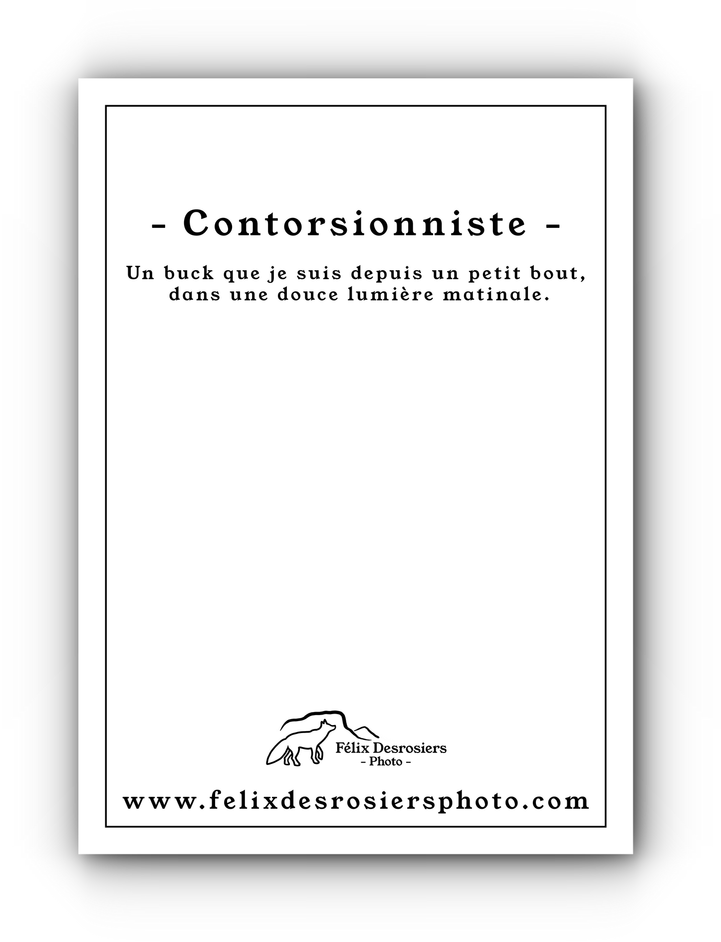 Contorsionniste - Carte de souhait