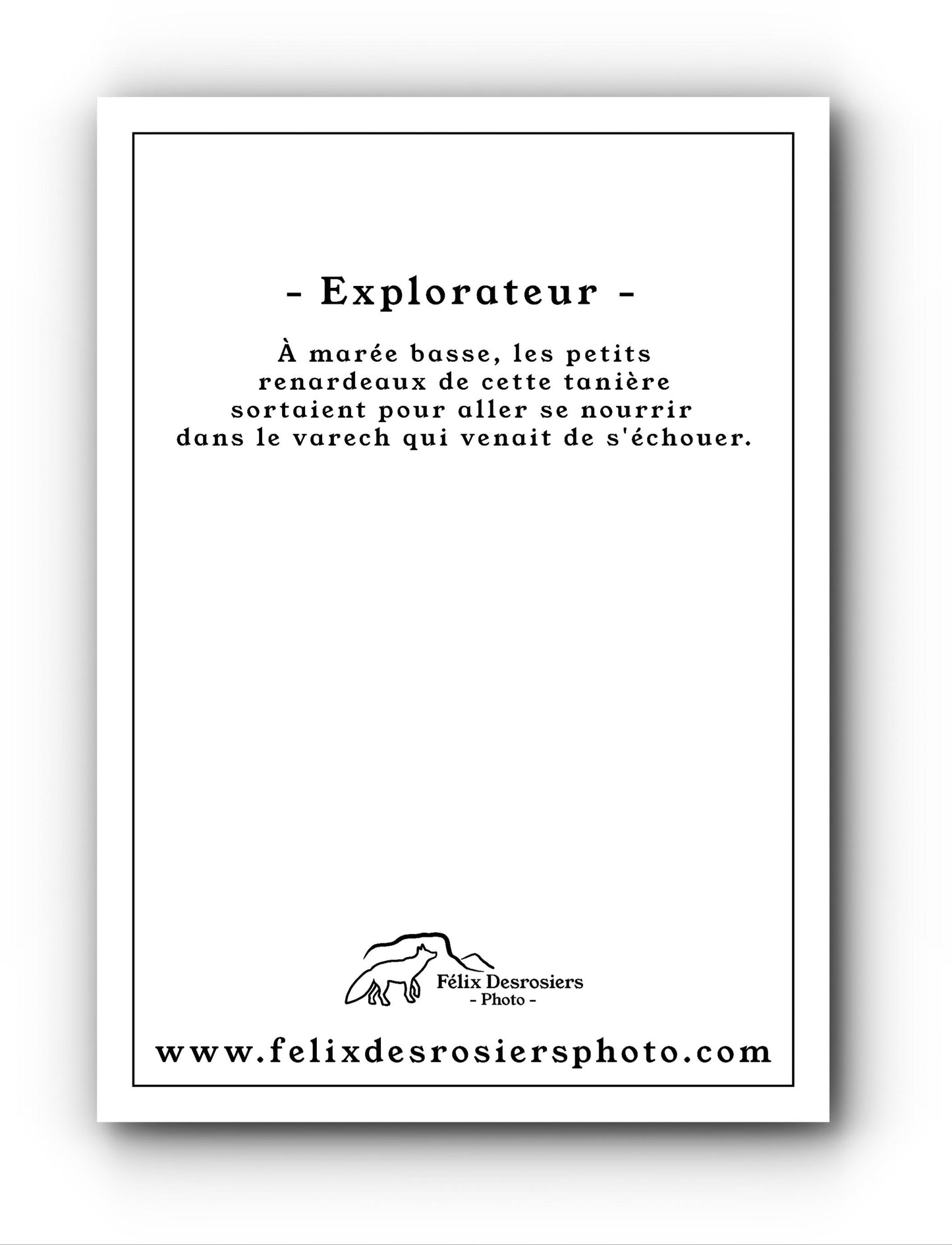 Explorateur - Carte de souhait