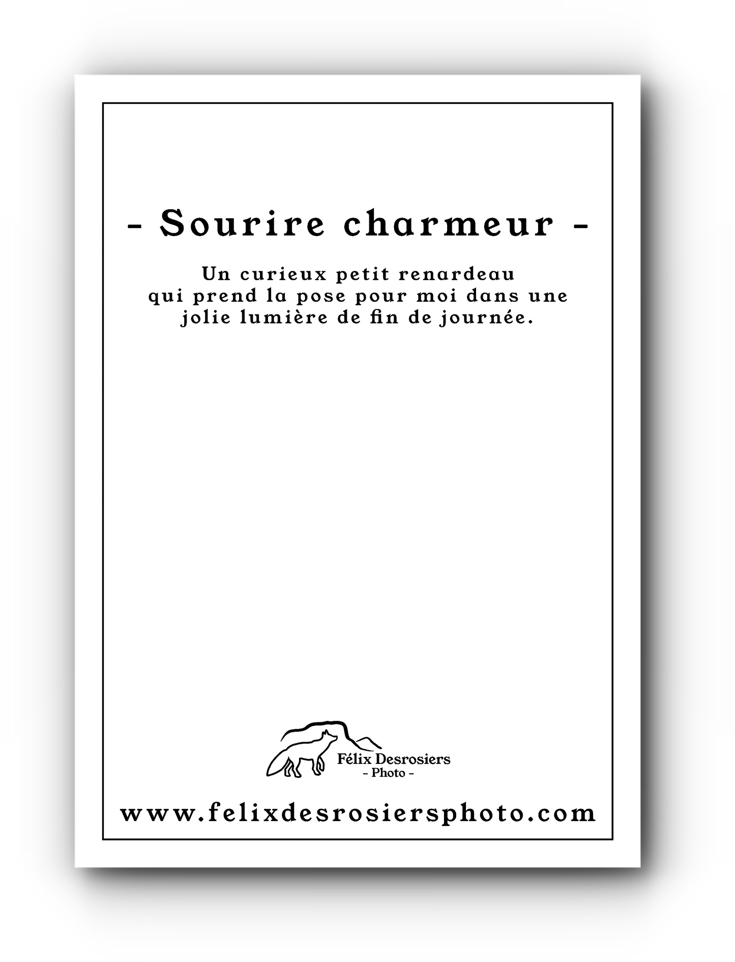 Sourire charmeur - Carte de souhait